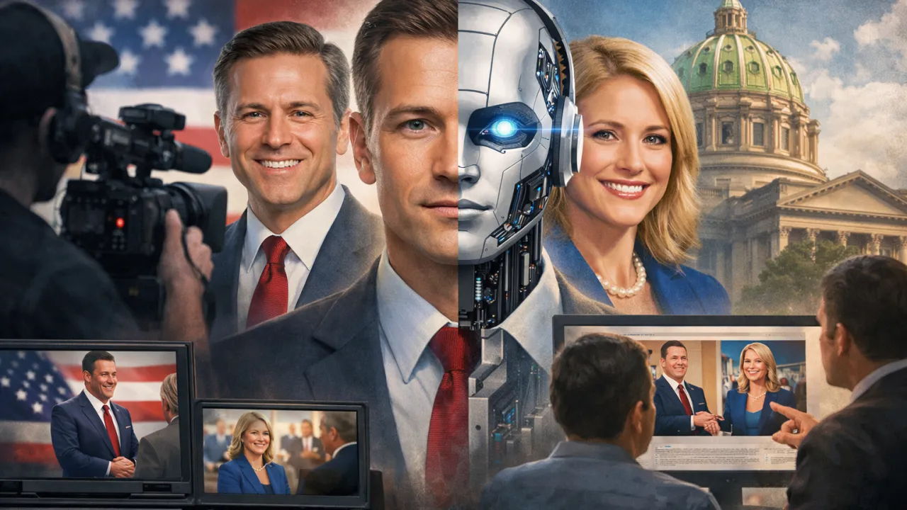 AI-generated political candidate image used in campaign ads
